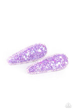 Load image into Gallery viewer, Sugar Plum Sparkle - Purple Hair Clip
