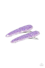 Load image into Gallery viewer, Sugar Plum Sparkle - Purple Hair Clip
