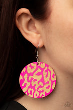 Load image into Gallery viewer, Catwalk Safari - Pink Earrings
