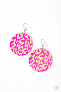 Catwalk Safari - Pink Earrings